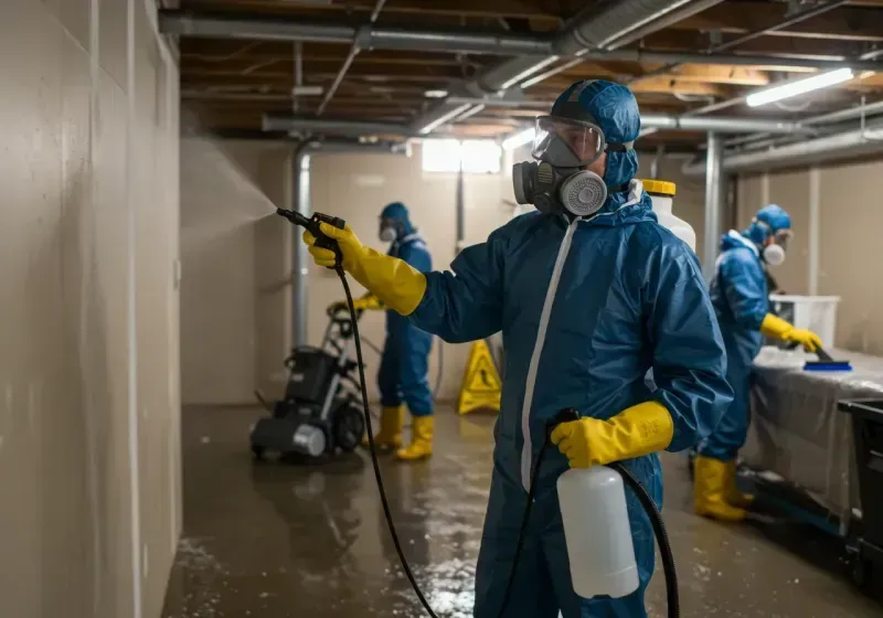 Basement Sanitization and Antimicrobial Treatment process in Smethport, PA